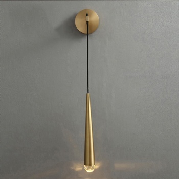 Taper Pipe Copper wall lamp